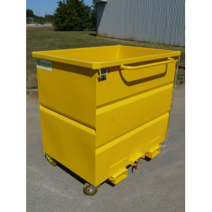 Caisson rotatif 1500 L roues