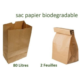 Sacs Papier 80 L - 2 Feuilles