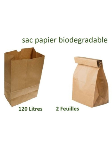 Sacs Papier 120 L - 2 Feuilles