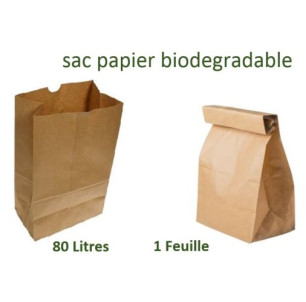 Sacs Papier 80 L - 1 Feuille