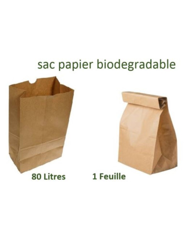 Sacs Papier 80 L - 1 Feuille