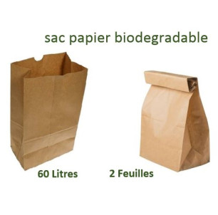 Sacs Papier 60 L - 2 Feuilles