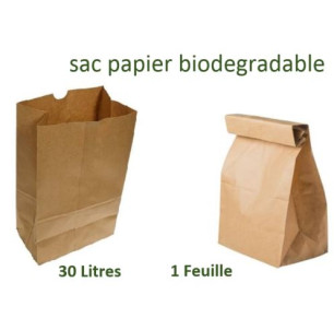 Sacs Papier 30 L - 1 Feuille