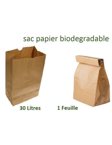 Sacs Papier 30 L - 1 Feuille