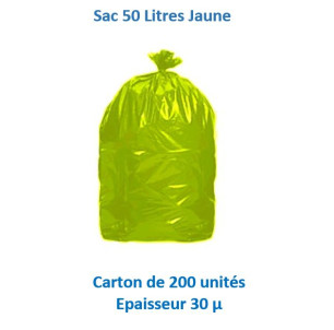 carton 200 sacs 50 L 30 µ 2
