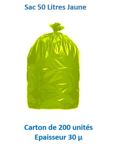carton 200 sacs 50 L 30 µ