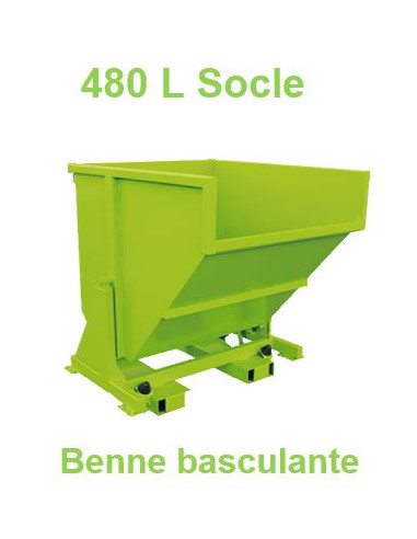 Benne basculante 480 L Socle