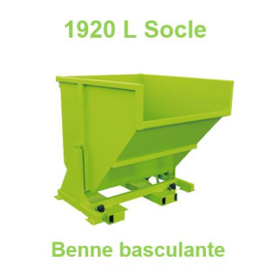 Benne basculante 1920 L Socle