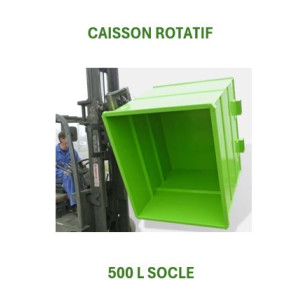 Caisson rotatif 500 L socle