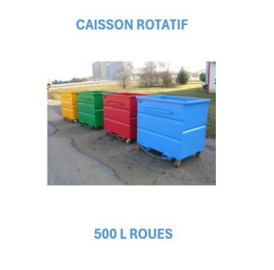 Caisson rotatif 500 L Roues