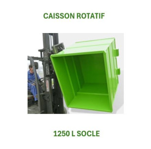 Caisson rotatif 1250 L Socle