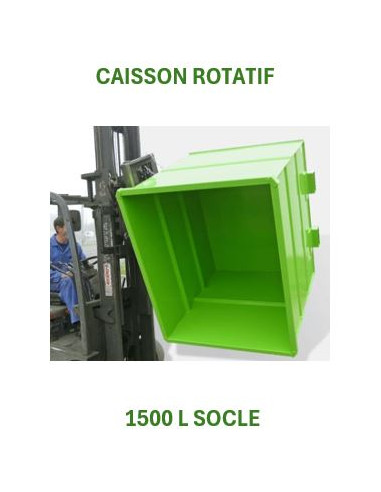 Caisson rotatif 1500 L Socle