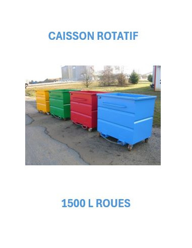 Caisson rotatif 1500 L Roues