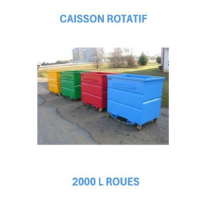 Caisson rotatif 2000 L Roues