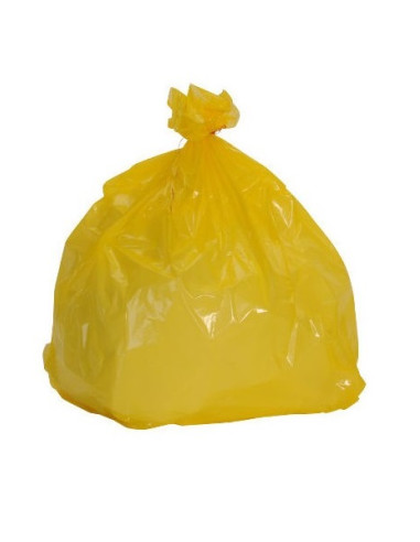 carton 500 sacs 30 L jaune 25 µ