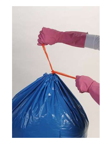 Carton 100 sacs 50 L bleu Lien...