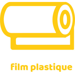 autocollant 300 x 300 mm Film Plastique