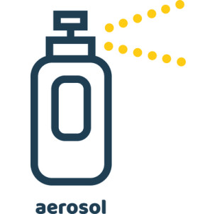 autocollant 300 x 300 mm Aérosols