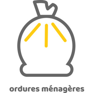 autocollant 300 x 300 mm Autres Déchets