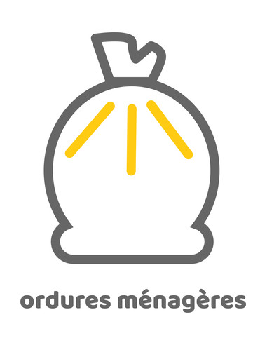 autocollant 300 x 300 mm Autres Déchets