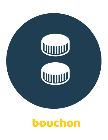 autocollant 300 x 300 mm Bouchon