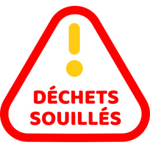 autocollant 300 x 300 mm D. souillés