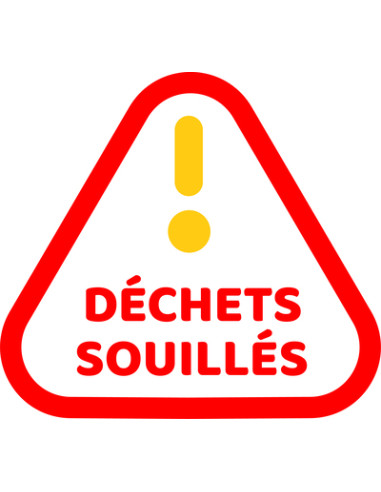 autocollant 300 x 300 mm D. souillés
