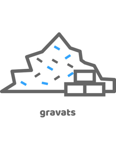 autocollant 300 x 300 mm Gravats