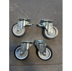 Kit roues renforcées polyamide 160 mm MONTE